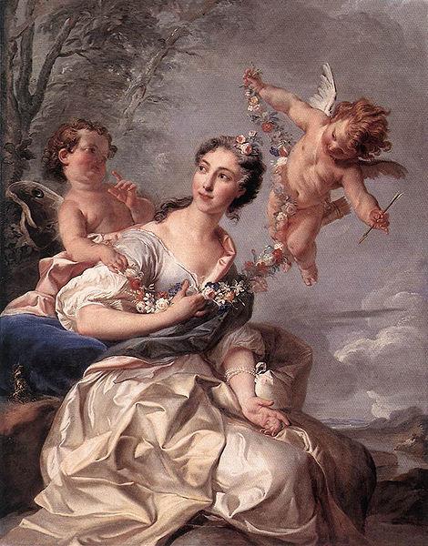 unknow artist Portrait of Madame de Bourbon-Conti as Venus oil painting image